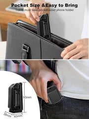 Black 360° Rotating Airplane & Travel Phone Holder