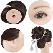 26–28-Inch Dark Synthetic Braiding Head with Clamp