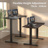 Height Adjustable Electric Sit Stand Desks with Smart Memory Lifting Sturdy Tabletop Motor Computer Workstation for Home, Office 48 * 24 Inch