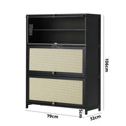 6-Tier Shoe Cabinet with 3 Sliding Flip-Up Doors
