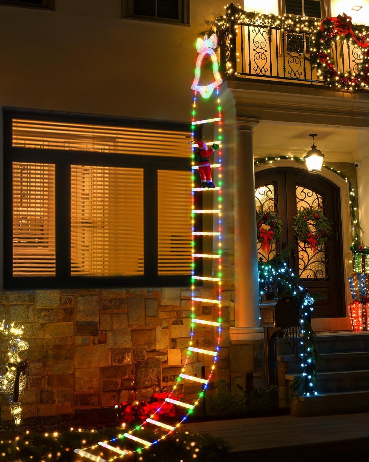3 m Santa Ladder LED Christmas Light Decoration