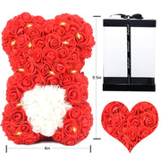 Artificial Rose Bear Gift Decoration
