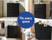 5-Drawer Tallboy Storage Cabinet