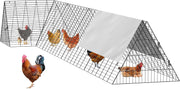 4m Portable Chicken Run Tunnel with Weather Cover