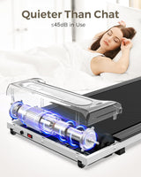 Walking Pad Treadmill, Under Desk Treadmill, 2.5HP Treadmills for Home with Remote Control & Led Display, Non-Slip, Compact Portable, Low Noise for Home/Office Fitness Exercise