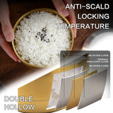 8 Pcs Stainless Steel Dinnerware Sets, Gold Dish Set, 6.6‘’ Small Thickened Dinner Plates, 16.9 OZ Soup Bowls, 3.5 OZ Mini Sauce Dish & Metal Cups, Stackable Dishware for Kitchen BBQ Party Picnic