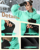 Heated Gloves Rechargeable for Men Women, Winter Warm Gloves for Arthritis, Variable Temperature Control, Work Touchscreen Gloves for Winter Cold Weather Electric (Medium)