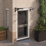 90 cm-Deep Polycarbonate Door & Window Canopy – 3 Finishes
