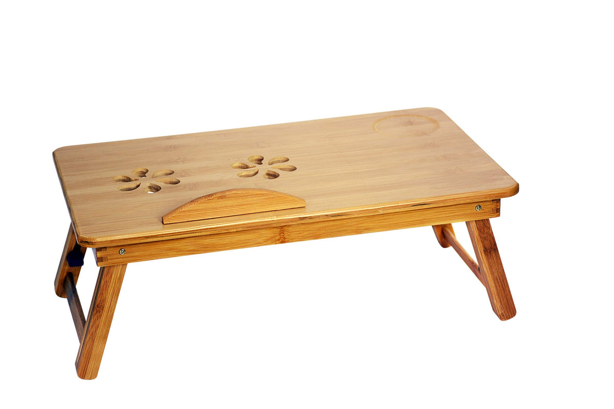 Foldable Bamboo Laptop Bed Desk & Tray