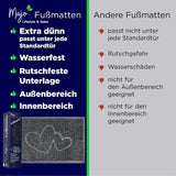 Majo Lifestyle Floor Mats Indoor and Outdoor Use - Robust Rubber Front Door Mats - Bathroom Rug - Doormat Gift - Pet Mat - Welcome Doormat Outside (Black)