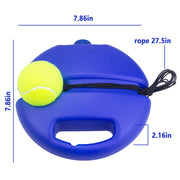 Tennis Rebound Trainer with Base, 4 Balls & Elastic Ropes