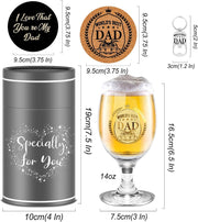 Dad or Grandad 5-Piece Beer Glass Gift Set
