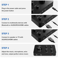 Rybozen HDMI & AUX Dual UHF Karaoke Mixer System