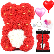Artificial Rose Bear Gift Decoration