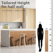 122 × 16 cm WPC Slat Wall Panels – 16 Pack, 2 Finishes