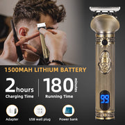 Beard Trimmer for Men, Electric Razor Shavers for Men w/Case, Cordless Hair Clipper T-Blade Trimmer, Mens Grooming Kit for Nose Ear Body Face Mustache -180 Mins Shaving, Father Gifts for Him