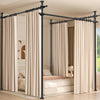 4PCS Support Rod and 3PCS Cross rod / Black