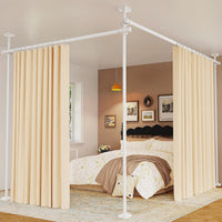 Room divider in bedroom setting