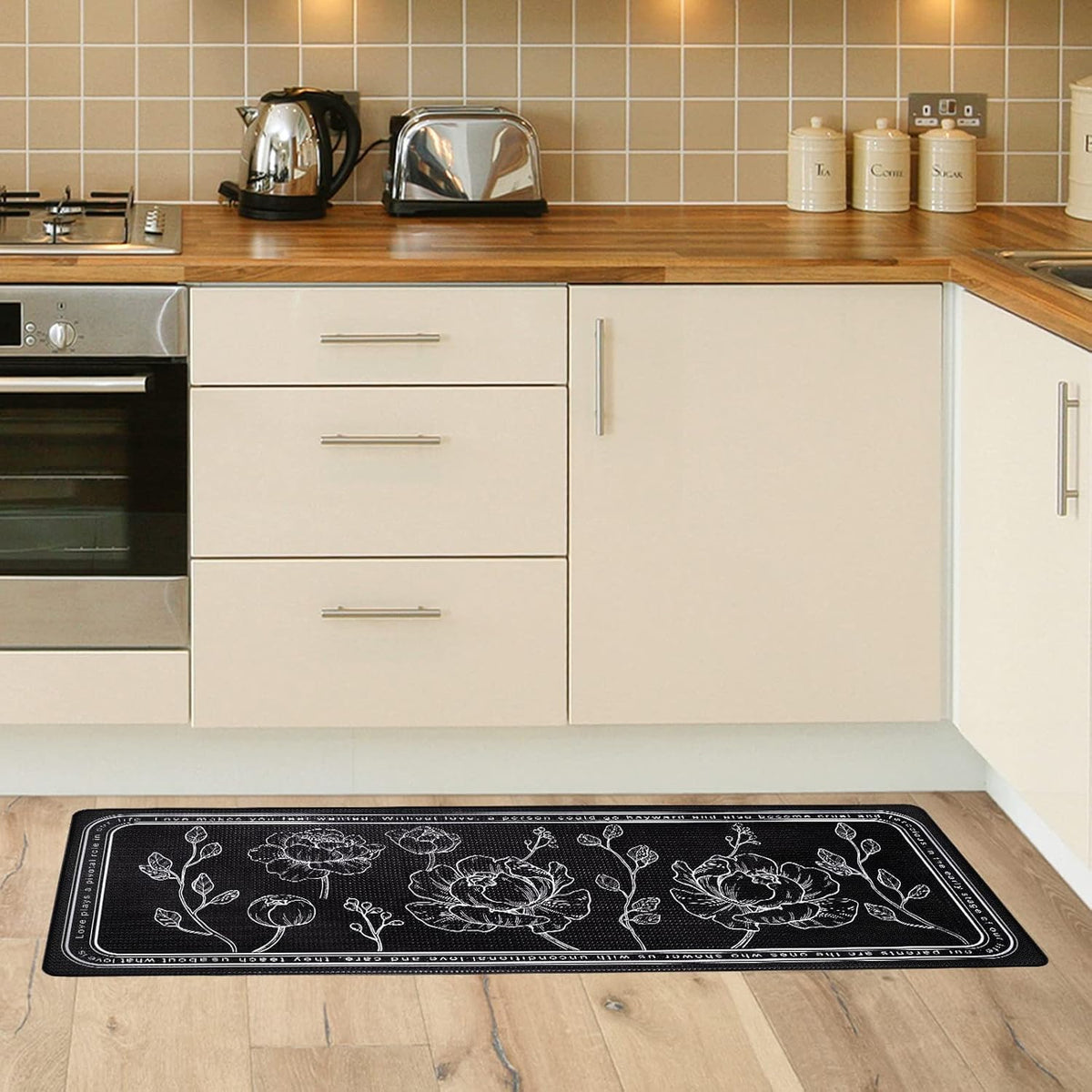 2-Piece Cushioned Kitchen Mat Set – 43 × 74 & 43 × 119 cm