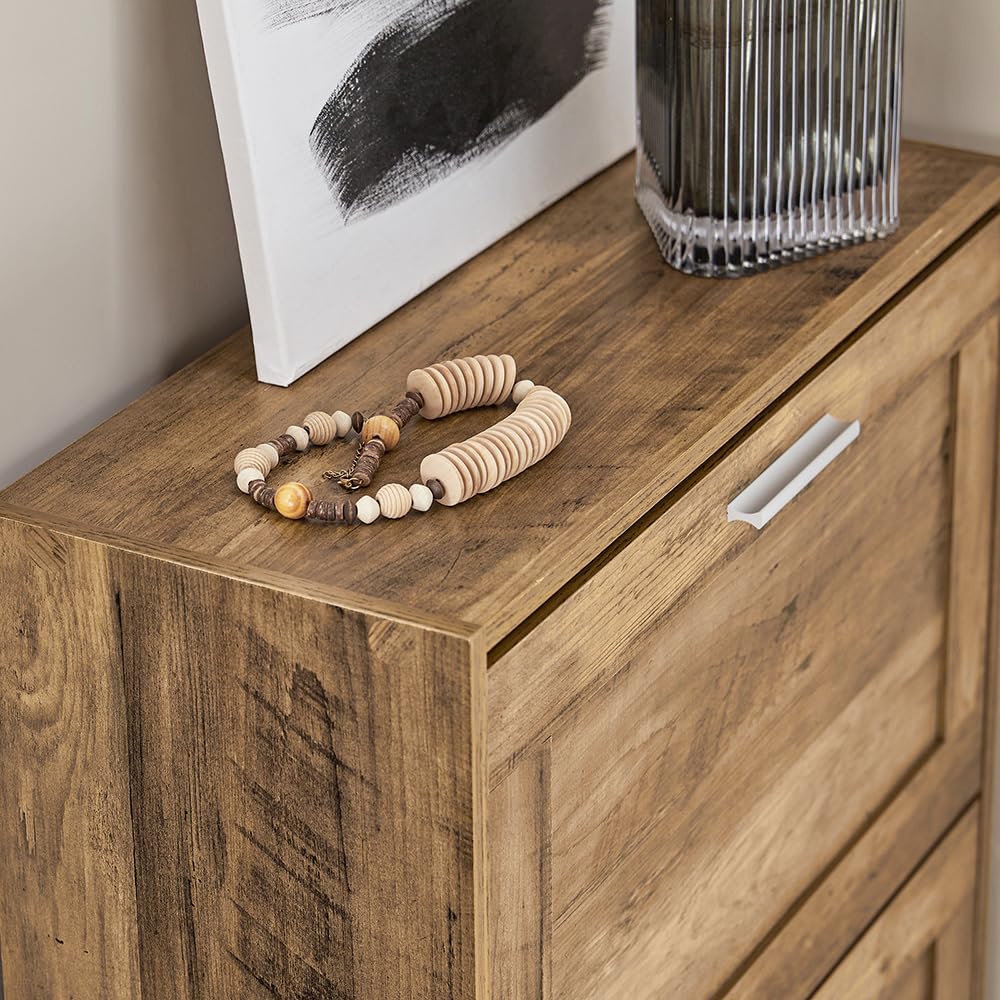 2-Drawer Shoe Storage Cabinet