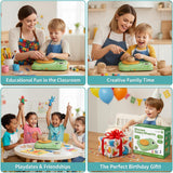 Pottery Wheel for Kids, Boys & Girls Arts and Crafts Toys for Kids Ages 8-12, Pottery Studio Craft Kit with 2 Pack Air-Dry Clay, Art Supplies for Kids Toys Girls Birthday, Age 6 7 8 9 10 11 12+ (Green)