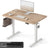 FEZIBO Electric Standing Desk Adjustable Height, 40 x 24 Inch Sit and Stand Desk, Home Office Desk, Ergonomic Workstation Computer Desk, Ivory