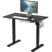 100 × 55 cm Electric Standing Desk with Memory Presets – White