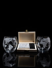 850 ml Globe Whisky Decanter Set with Globe Glasses