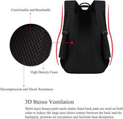 Travel Laptop Backpack, Water Resistant College School Computer Bag Gifts with USB Charging Port for Men & Women Fits 15.6 Inch Notebook