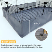 12-Panel C&C Guinea Pig Cage with Washable Liner – 122 × 61 cm