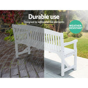 160 cm Water-Repellent Timber Garden Bench
