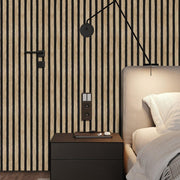Wood Grain Peel & Stick Wallpaper – Self-Adhesive Removable Wood Slat Vinyl (43.5 × 305cm)