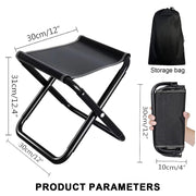 Compact 600D Folding Camping Stool with Carry Bag