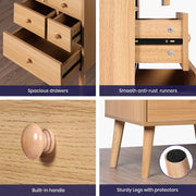 5-Drawer Storage Cabinet with Display Shelf