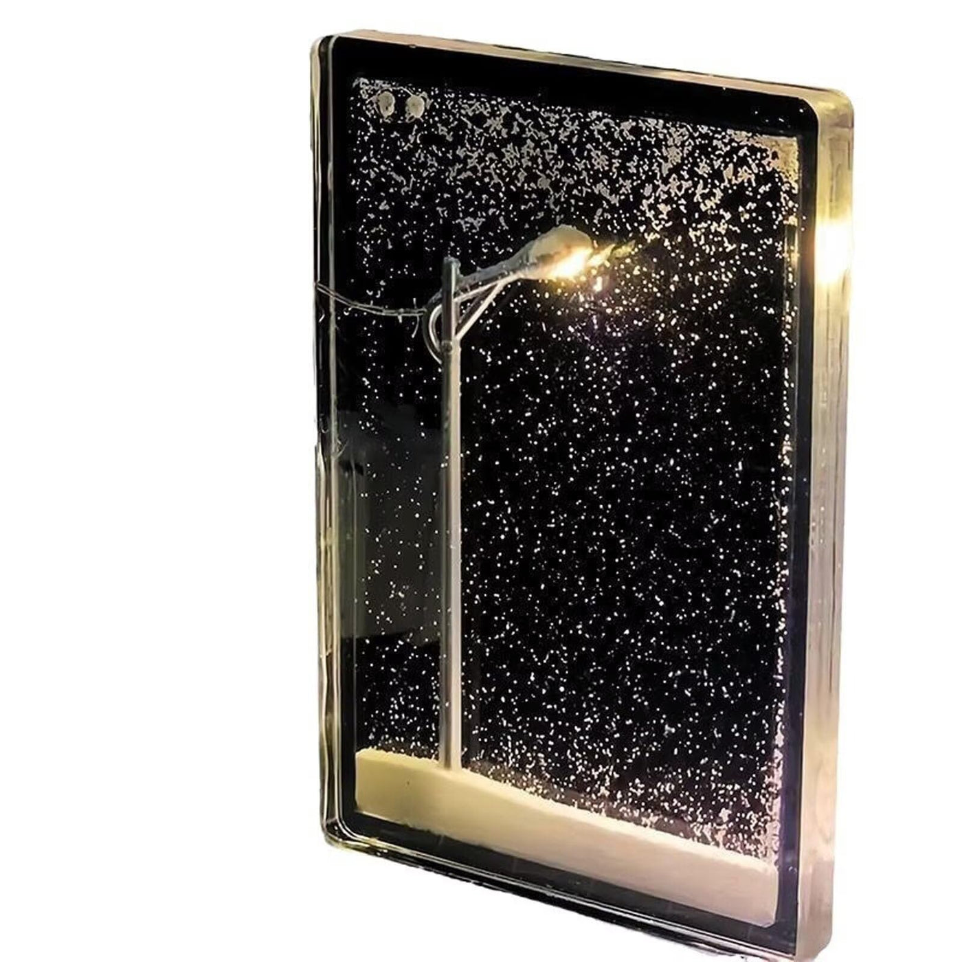 DIY Street Lamp Snow Globe, Snowy Night Light Street Lamp, DIY Christmas Desktop Decor for Birthday and Christmas.