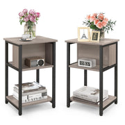 3-Tier Narrow Bedside Tables – Set of 2