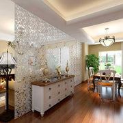 12-Piece 40cm Decorative Hanging Divider Panels – 3 Colours