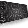 XL 80x30cm / Black Topographic
