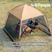 330 × 330 cm Mesh Camping Gazebo & Screen House