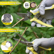 10-Piece Stainless-Steel Garden Tool Set with Bag & Gloves