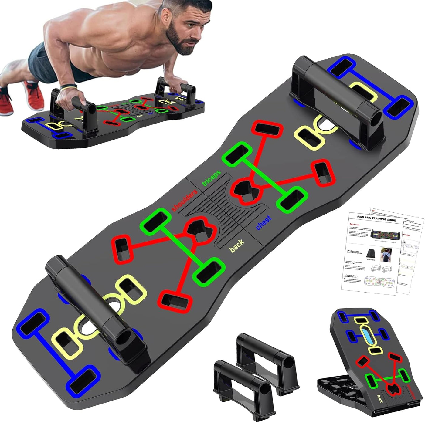 Foldable 10-in-1 Push-Up Board