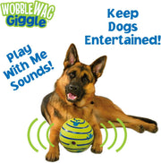 Wobble Wag Giggle Ball Interactive Dog Toy – Green