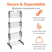 173 cm Clothes-Drying Tower with 6 Foldable Wings