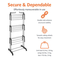 173 cm Clothes-Drying Tower with 6 Foldable Wings