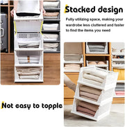 43 × 33 × 18 cm Foldable Stackable Storage Baskets – 5 Pack