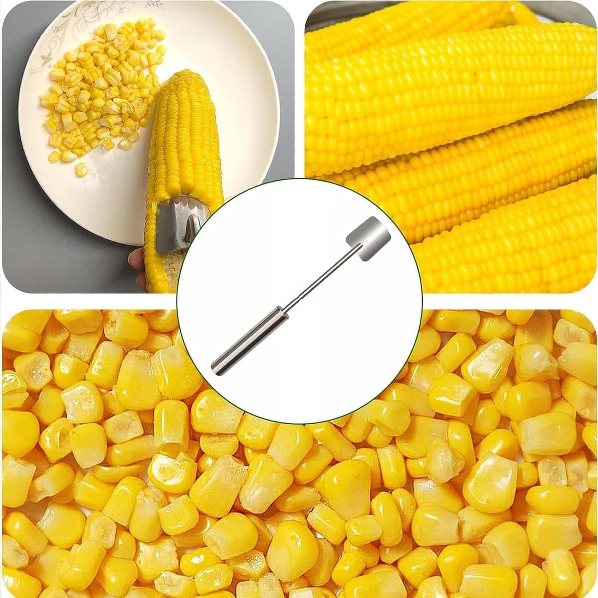 Stainless-Steel Corn Kernel Removers – 2 Pack