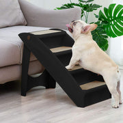 50 cm Black Foldable Pet Stairs – 76 kg Capacity