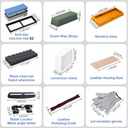 Professional Dual-Grit Whetstone Set – 400/1000 & 3000/8000