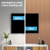 Art3d 16 PCS Wood Wall Panels for Interior Wall Decor, WPC Wooden Slat Wall Paneling for Lving Room Bedroom Office Accent Wall - 122x16 CM, Boxwood