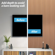 122 × 16 cm WPC Slat Wall Panels – 16 Pack, 2 Finishes